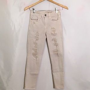 NEVER USED! Faux ripped light pink jeans